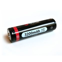  Guide 18650 Li-ion védett akku 3200 mAh 70 mm (TN hőkamerákhoz)