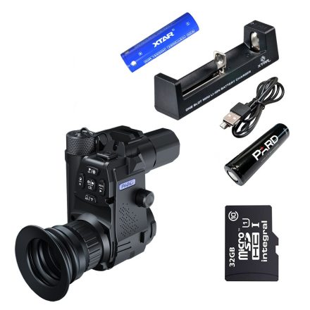 PARD NV007SP 850 LRF night vision clip-on smart kit with extra battery kit + 32 GB microSD