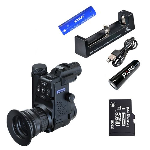 Pard NV007SP 850 éjjellátó / céltávcső előtét okos szett - extra akku szett+32 GB microSD