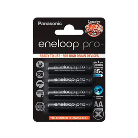 Panasonic Eneloop Pro AA battery 2500mAh - 4pcs